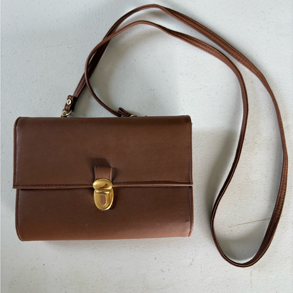 Brown Leather Crossbody Bag